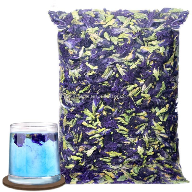 Xanadu Wholesale Natural Clitoria Ternatea Butterfly Pea Flower Blue Tea Dried Flowers From Thailand Color Changing Herbal Tea