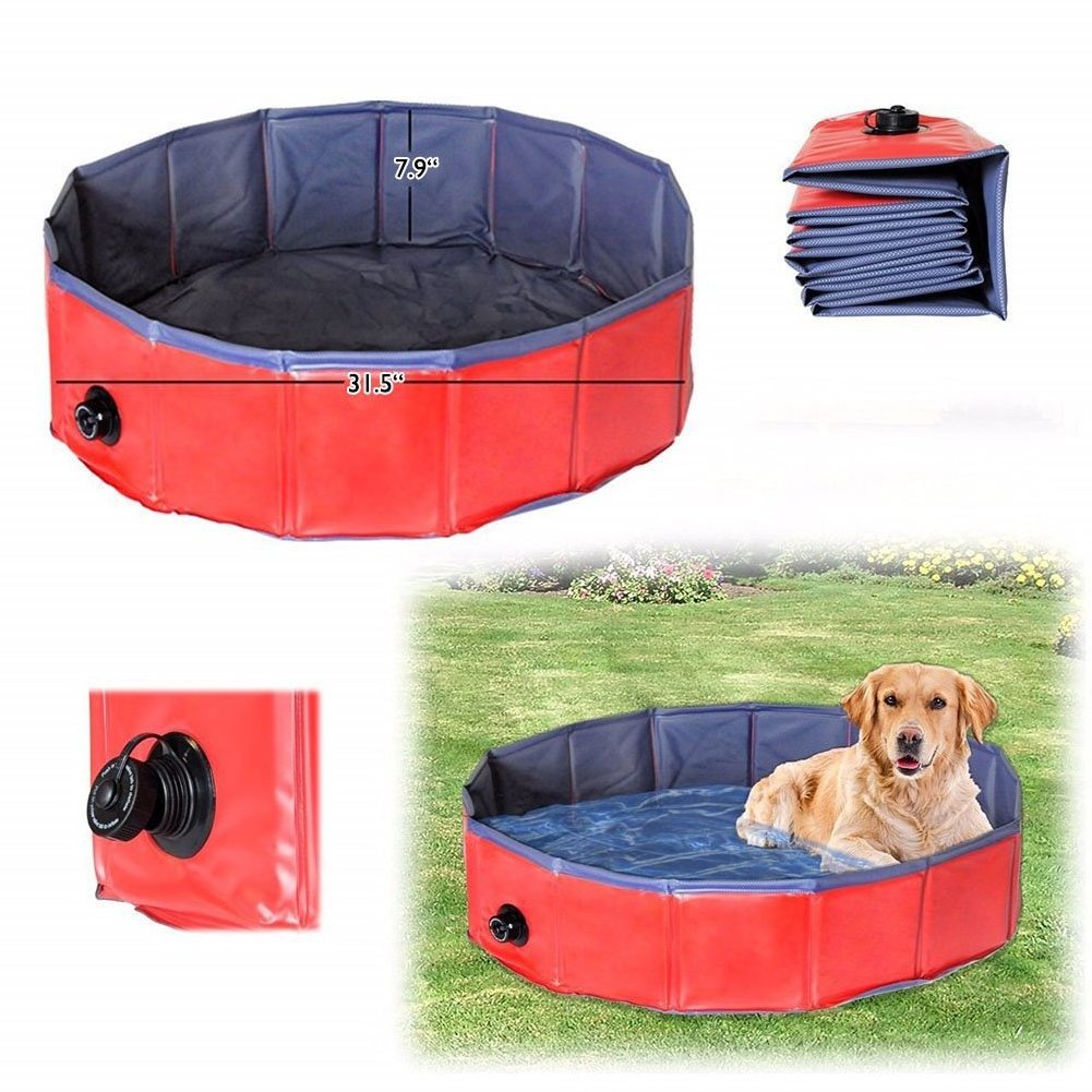 Inflatable Pet Pool Indoor Outdoor Custom Foldable PVC Collapsible Swimming Tub Bath Wading Pool for  Dod Cat