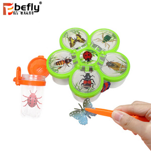 Outdoor educational science adventure toy kids bug catcher with insect model