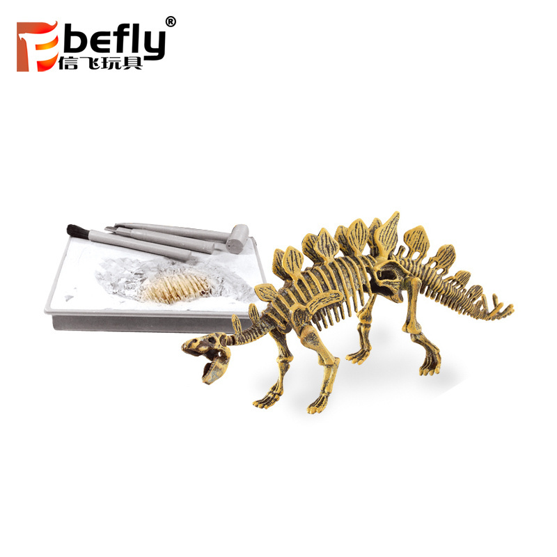 Dig it out game plastic dinosaur skeleton science fossil kit diy educational toy