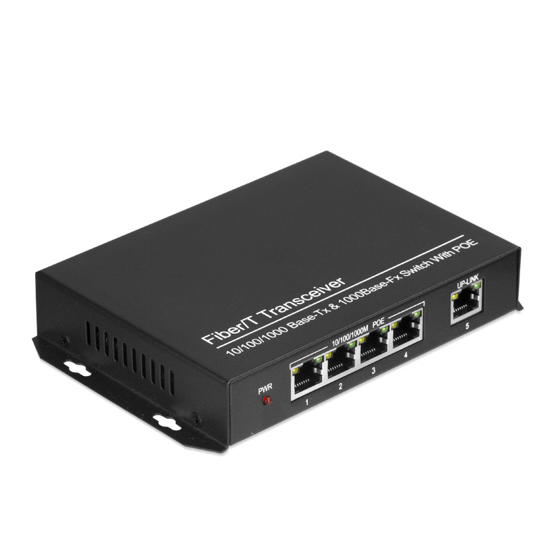 4 Port Gigabit POE Network Switch With 1 Port Gigabit Uplink  POE Switch