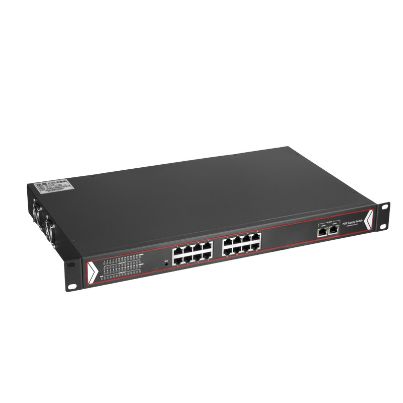 16 Port Gigabit POE Network Switch With 2 Port Gigabit Ethernet Port POE Switch