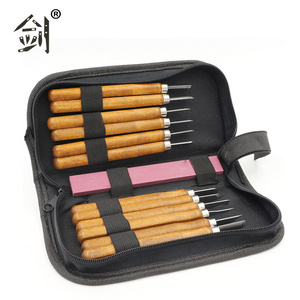 12 Pcs Set Sculpting Knife Kit SK2 Carbon Steel Free Woodworking Tools Wood Carving Wooden Tools Carving Chisel Woodpecker Tools