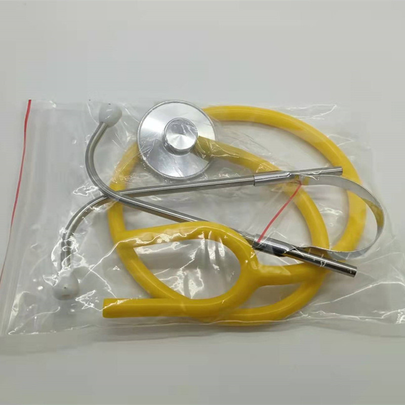 Professional medical single-sided stethoscope family adult pediatric children student cardiopulmonary multicolor toy stethoscope