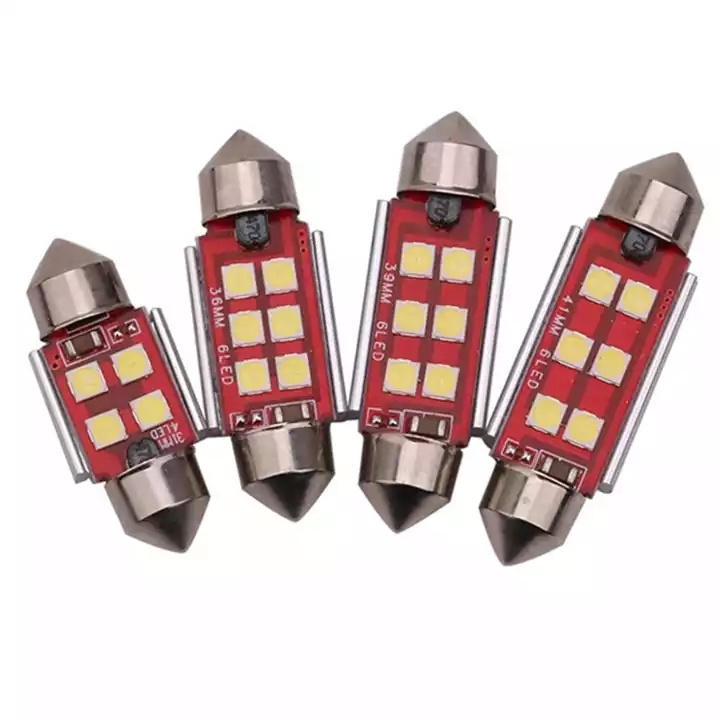 T10 24V LED Car Dome Interior Door Reading Light Canbus Festoon 31mm 36mm 39mm 41mm 3030 C3W C5W C10W Auto Trunk Lamp Bulb