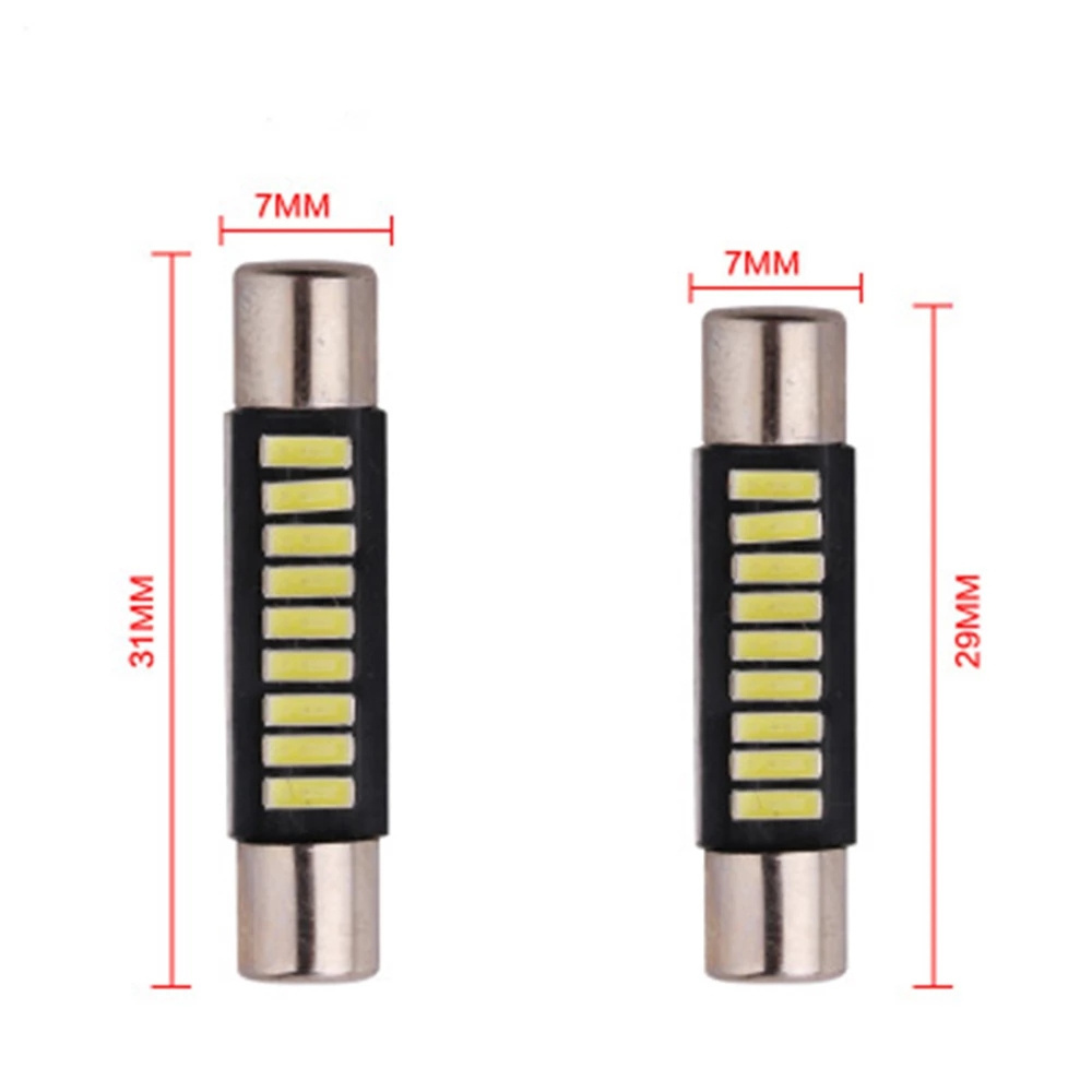 Auto Festoon 4014 9SMD 29mm 31mm 4014 9smd Dome Lights car led Map Reading lights license plate LED Bulb LED Interior light