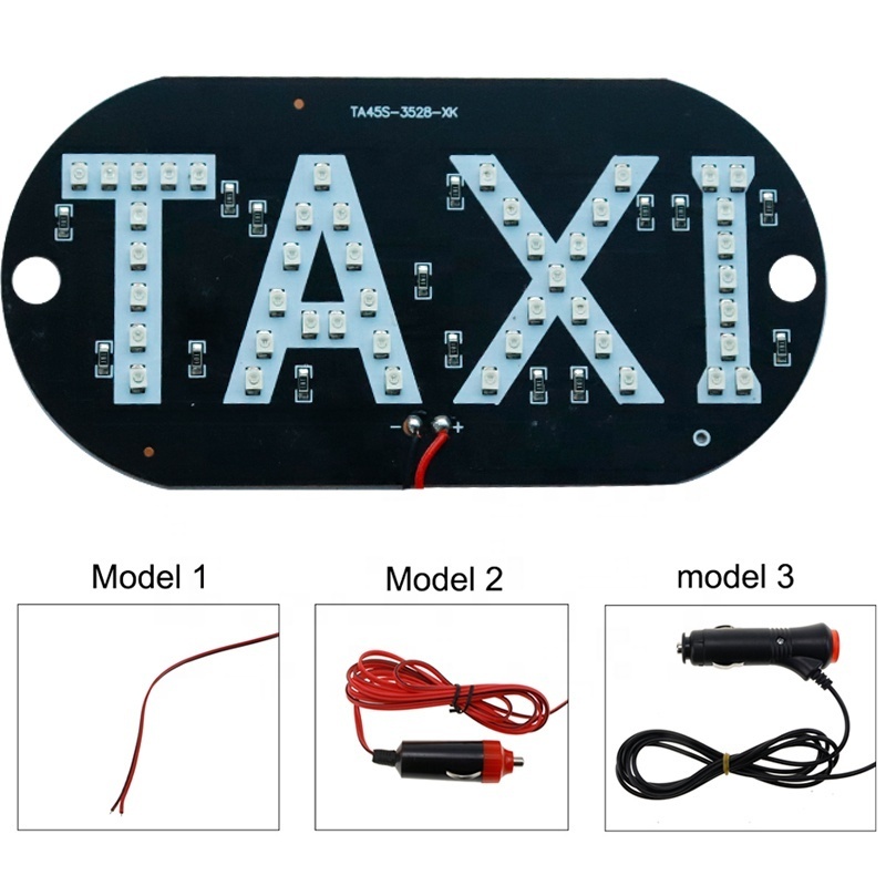 Auto Panel Sign Warning Light Source Blue Green Car Inside Windscreen Indicator Light DC12V Led Taxi Windscreen Cab Beacon Light