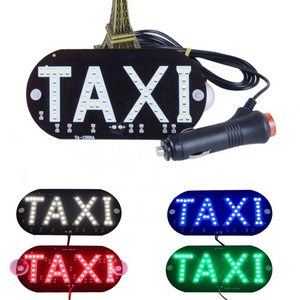 Auto Panel Sign Warning Light Source Blue Green Car Inside Windscreen Indicator Light DC12V Led Taxi Windscreen Cab Beacon Light