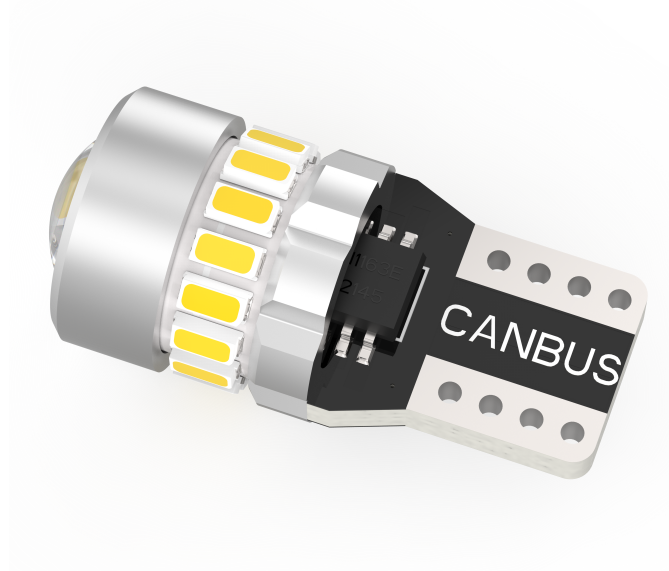 T10 Canbus Car Interior Led Light Bulb With Lens W5W 4014 Chips 18SMD Non-Polarity Width Light License Plate Light 10-18V