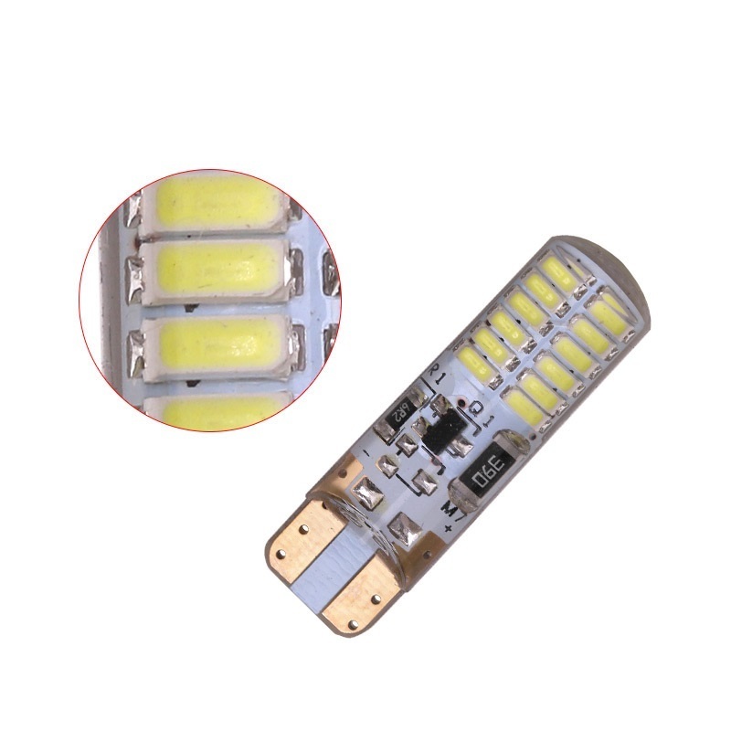 T10 Strobe Flashing 194 W5W LED T10 24SMD 3014 Led Normal+Strobe Flash Two modes of Operation Car light bulbs