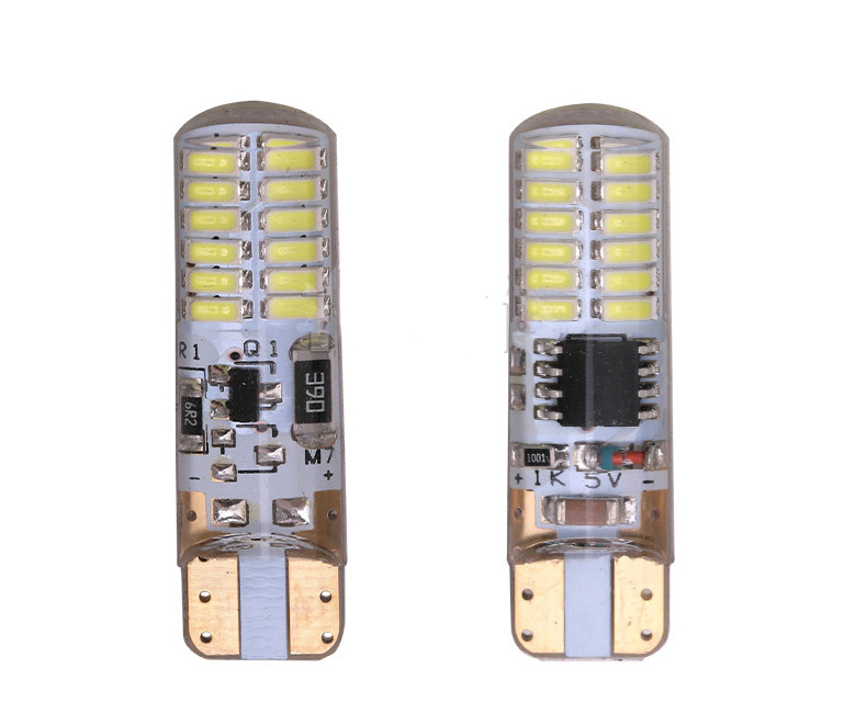 T10 Strobe Flashing 194 W5W LED T10 24SMD 3014 Led Normal+Strobe Flash Two modes of Operation Car light bulbs