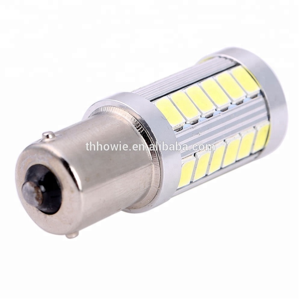 1156 BA15S P21W 1157 BAY15D P21/5W Sokcet led bulb 5630 5730 Chip 33 SMD Flashing Car Brake Light DC 12V Auto Reverse Lamp