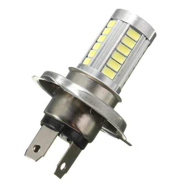 Universal H4 Socket High and Low Beam 5630 5730 Chip 33 SMD Car Led Driving Light Bulb DC 12V White Auto Fog Lamp Accessories