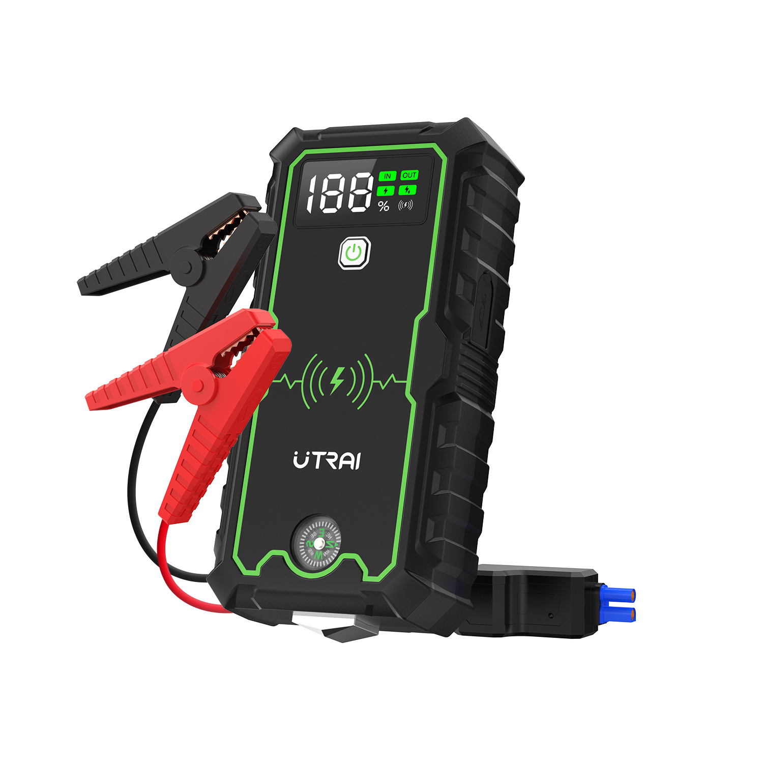 Utrai JS-1 Pro Multifunction Emeygency Vehicle Tools 12V Car Booster Wireless charging 2500A Jump Starter Factory Wholesale