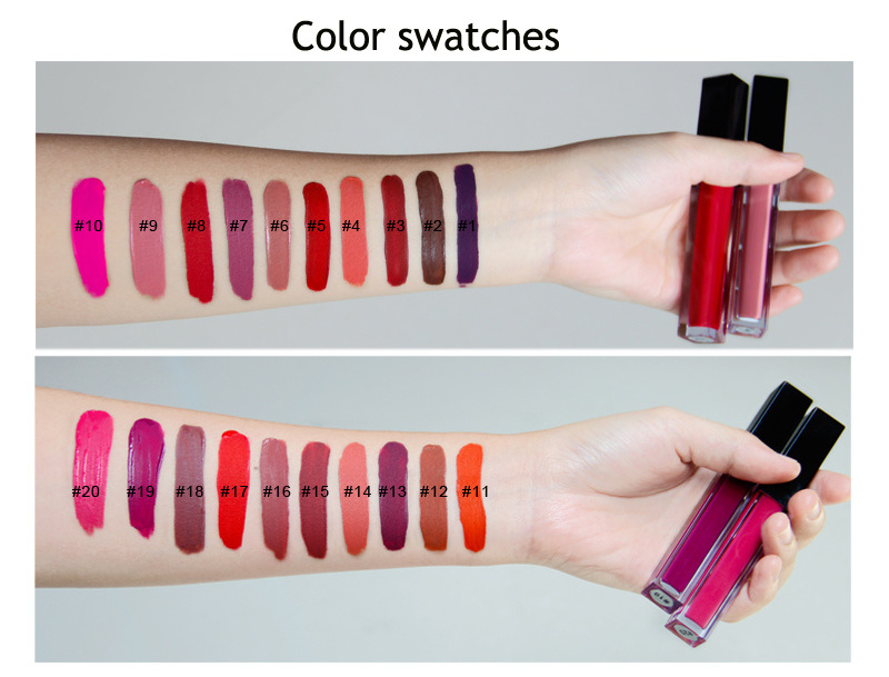 wholesale 43 color waterproof matte lipstick private label long lasting high quality vegan liquid matte lipstick