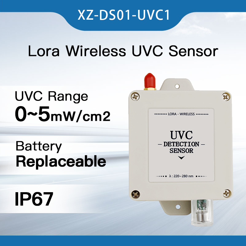 Wall Mount Ultraviolet Rays Sensor Wireless UV Detection for Disinfection and sterilization