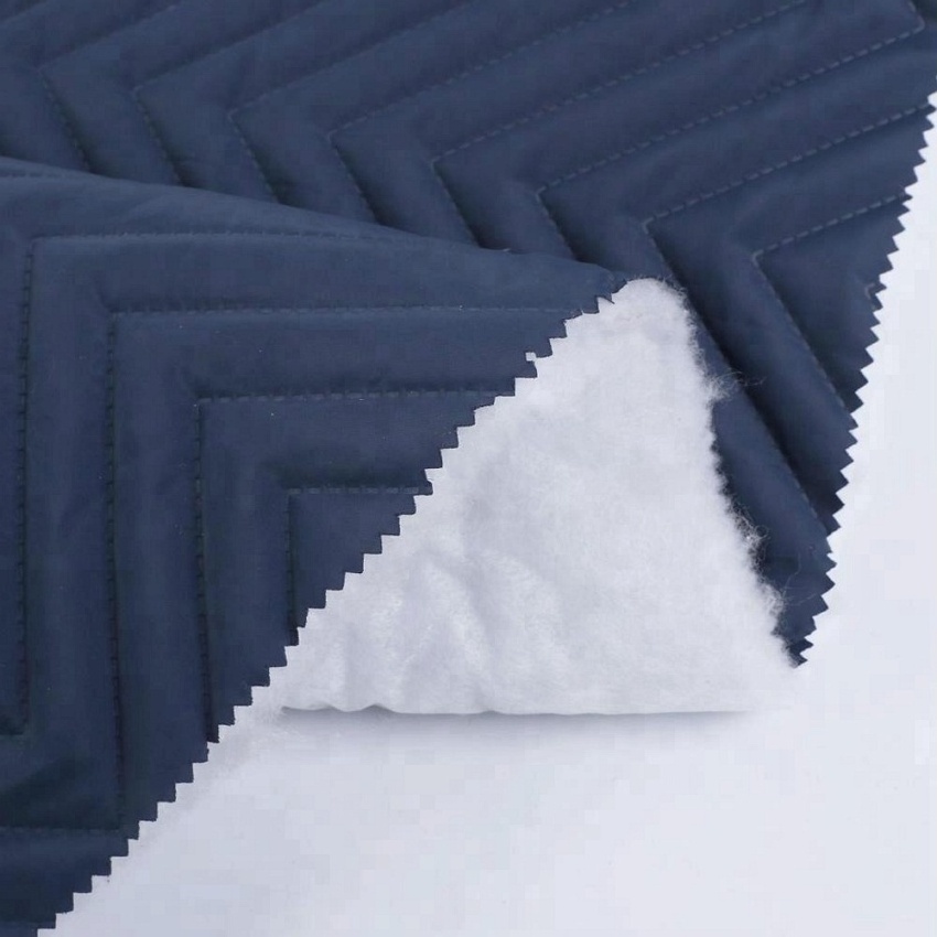 Top quality polyester padding cotton double sided quilting fabric for jacket down wear on sale