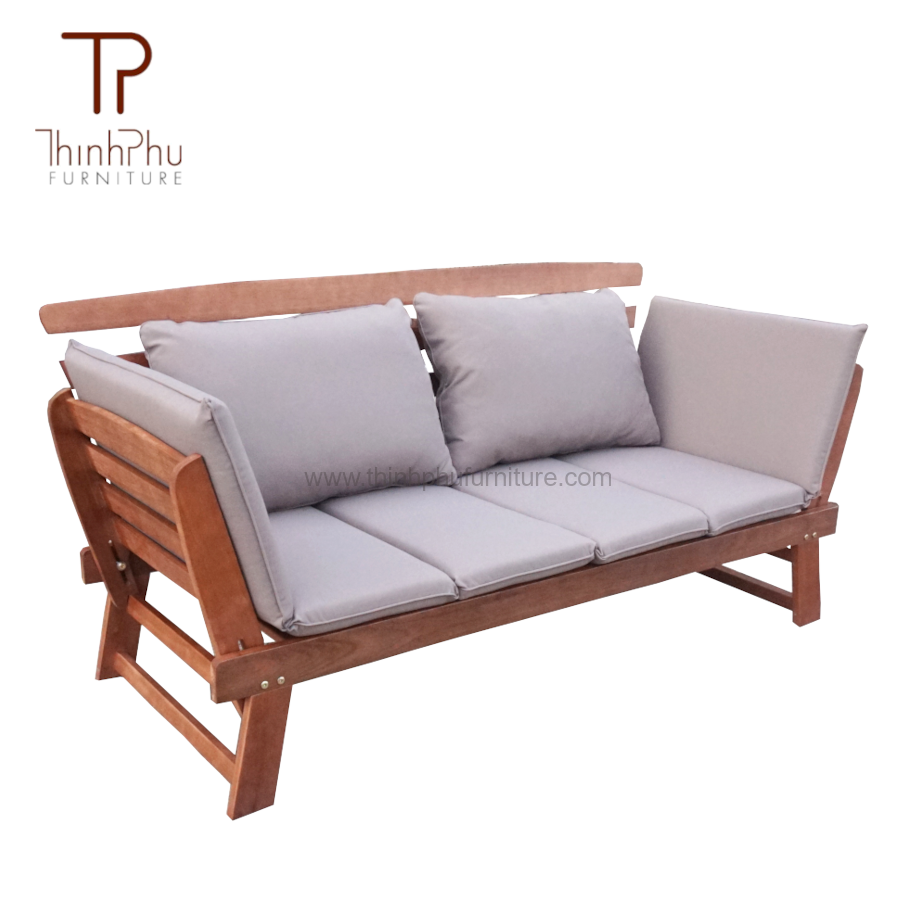 High quality modern outdoor lounge chair daybed - Eucalyptus Wood Outdoor Furniture