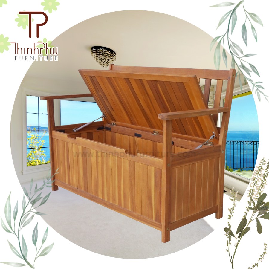 Restoration furniture Storage Bench and Ottomans wooden furniture wooden folding Eco-friendly Carton style