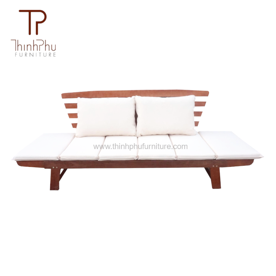 High quality modern outdoor lounge chair daybed - Eucalyptus Wood Outdoor Furniture