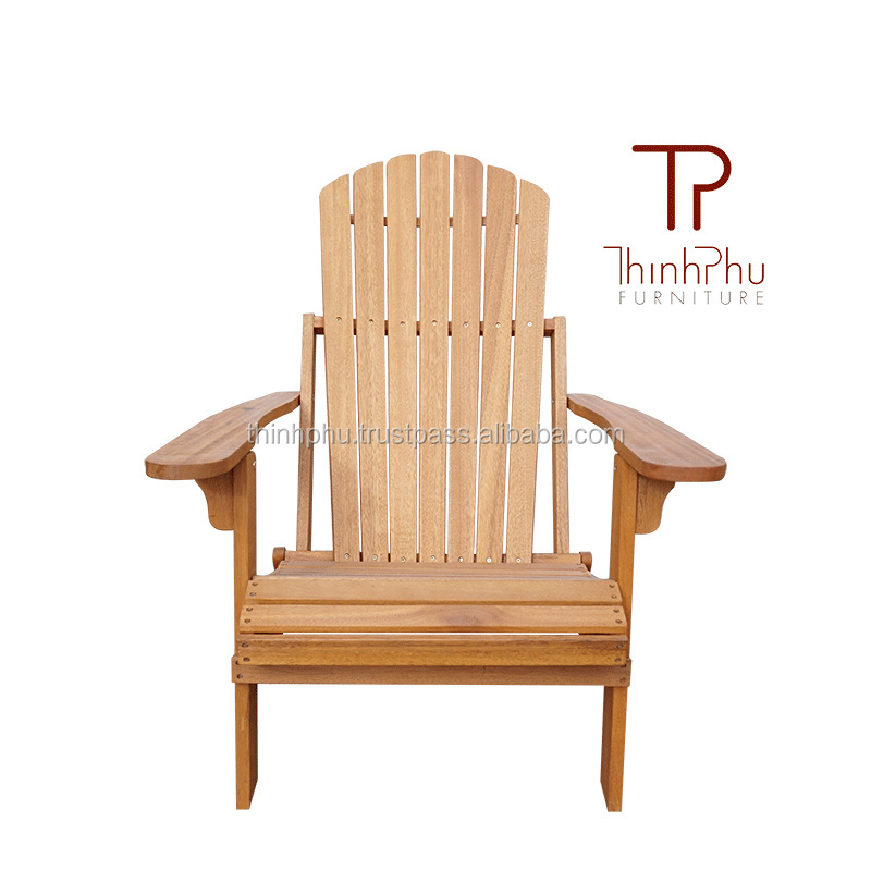 ADIRONDACK Chair With Footrest - Eucalyptus - Outdoor Furniture