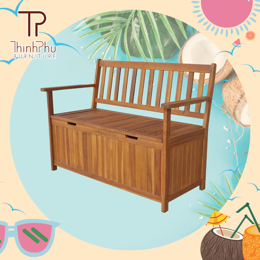 Factory Directly Selling Outdoor Bench - stroge bench and wood furniture