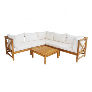 RACHEL Corner Sofa Set - Acacia Wood Outdoor Furniture