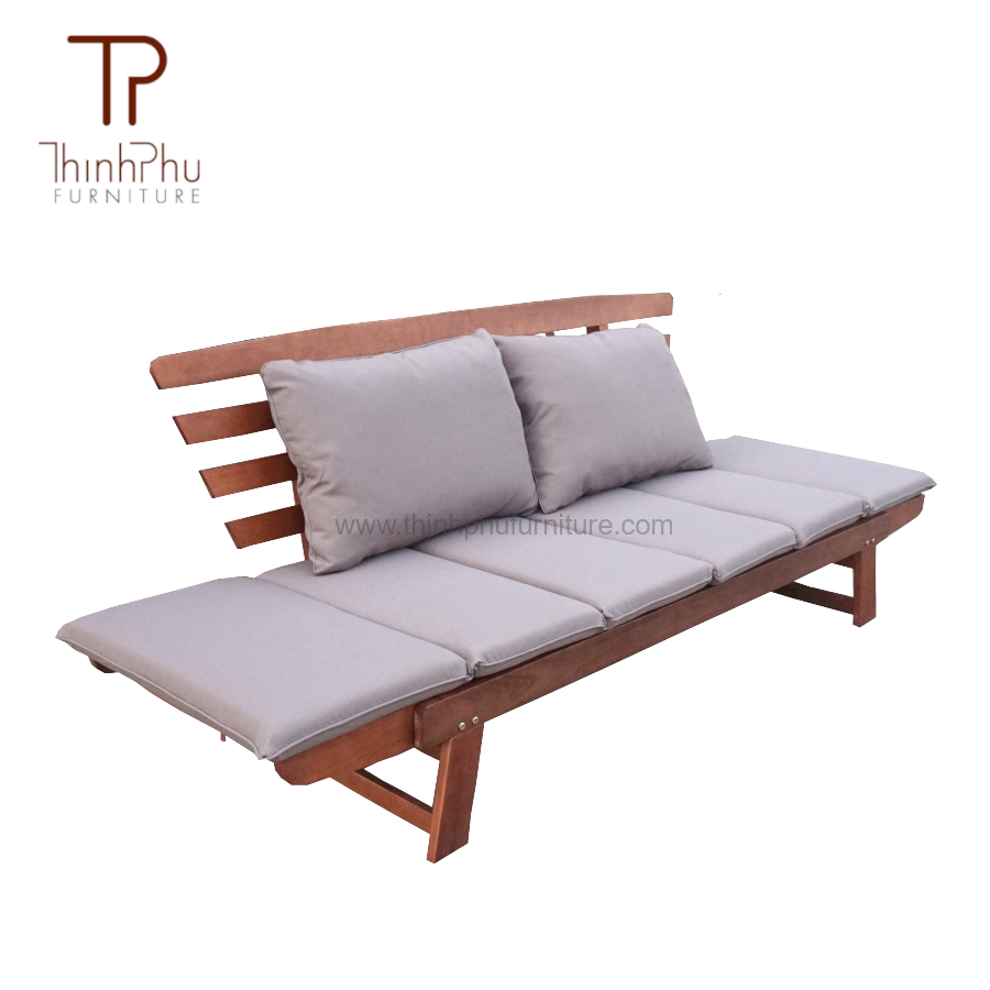 High quality modern outdoor lounge chair daybed - Eucalyptus Wood Outdoor Furniture