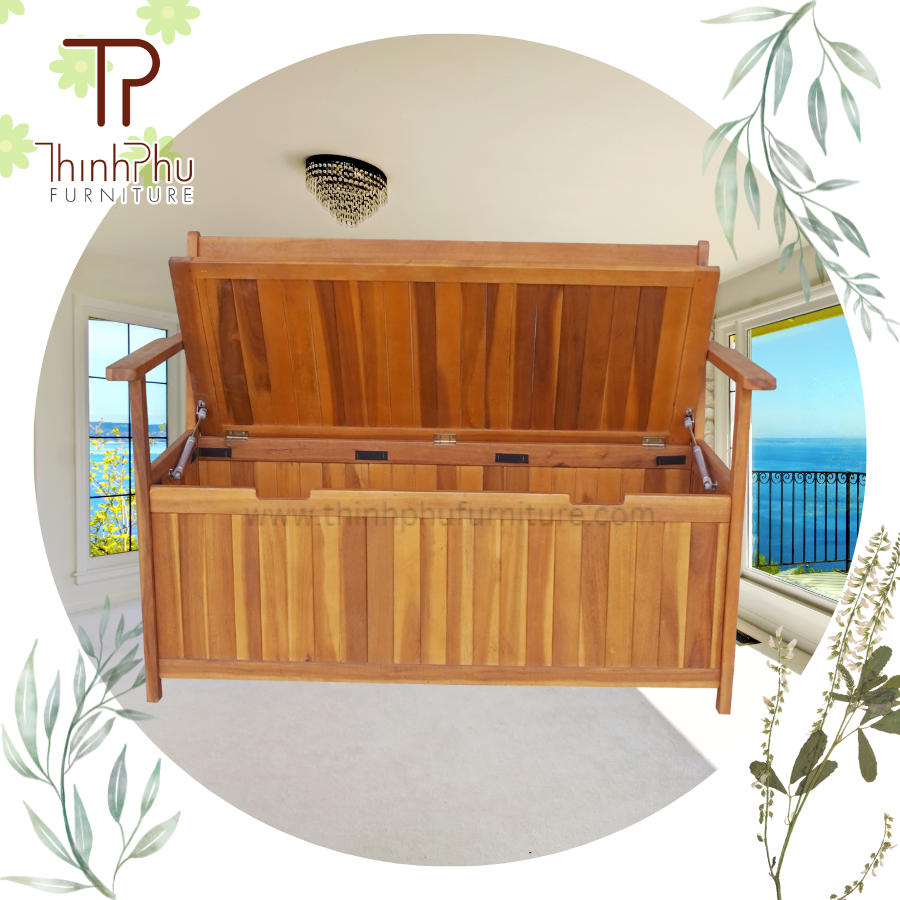 Restoration furniture Storage Bench and Ottomans wooden furniture wooden folding Eco-friendly Carton style