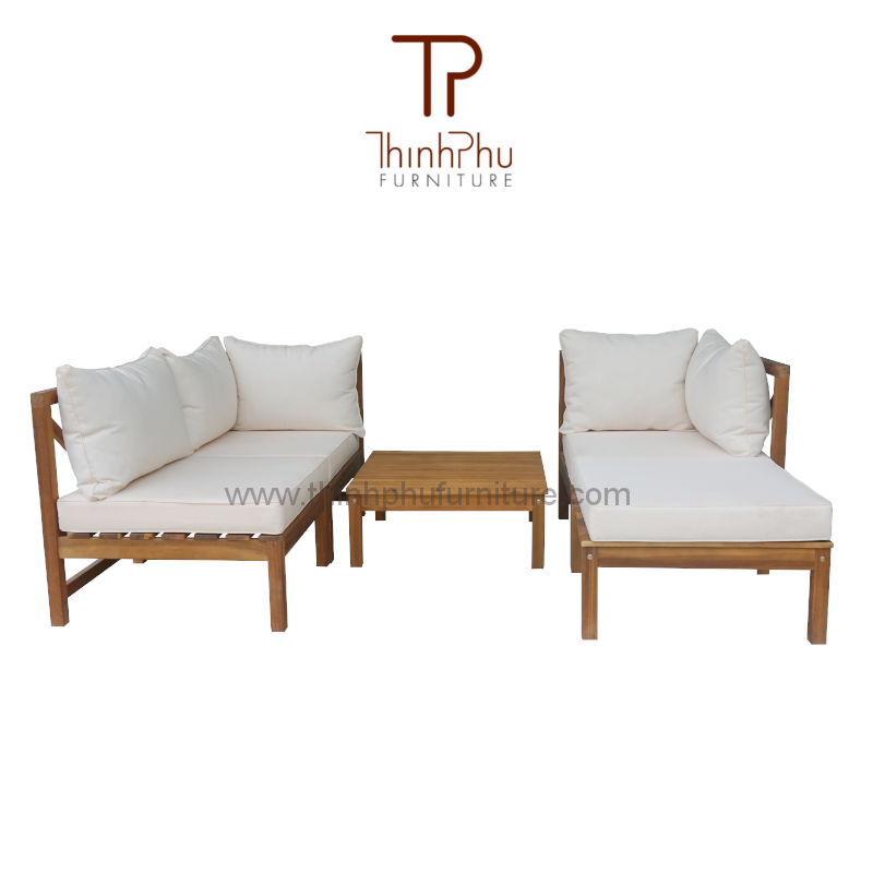 RACHEL Corner Sofa Set - Acacia Wood Outdoor Furniture