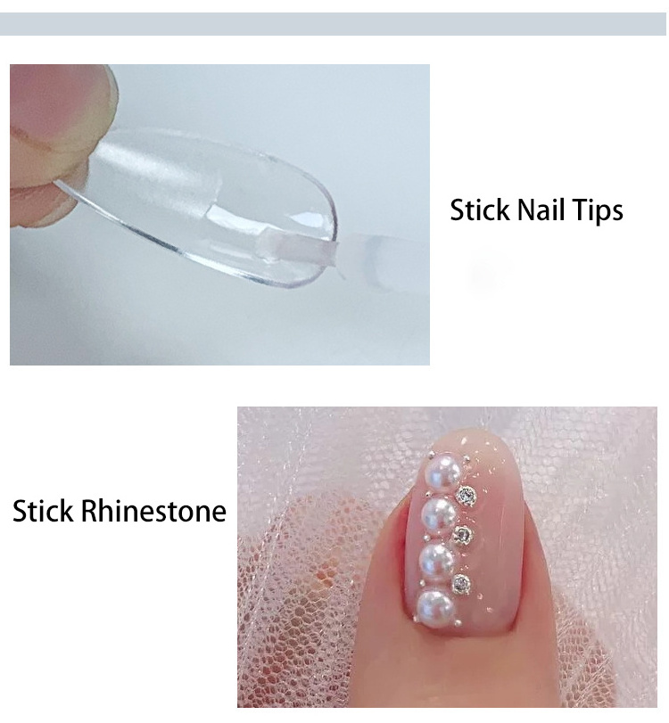 Custom Logo Acrylic Artificial Press On Nail Tips Gel Glue Mini Adhesive Super Bond 7g Nails Glue nail tools