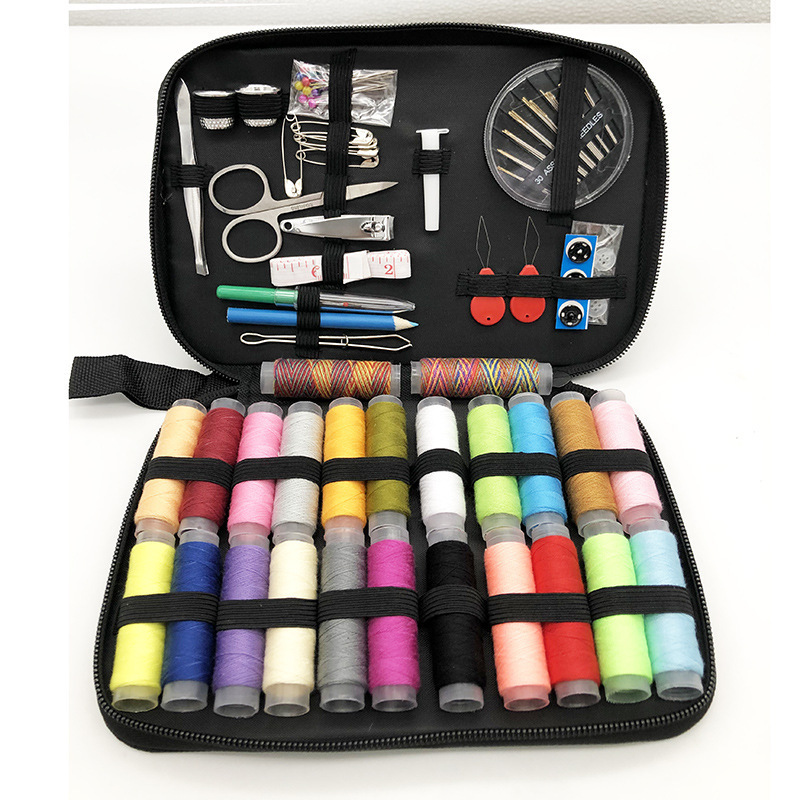 97pcs sewing pins thread needle set box DIY Portable With Needle And Thread For Adult Sewing Tools Kit