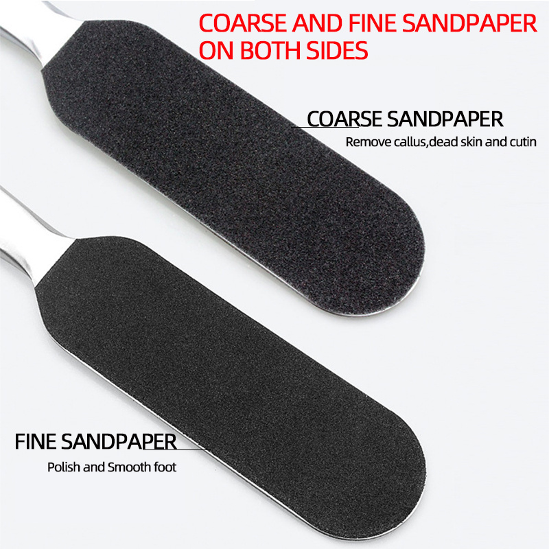 Factory Wholesale Stainless Steel Double-Sided Foot File Callus Remover Foot Rasp Foot Care Tools