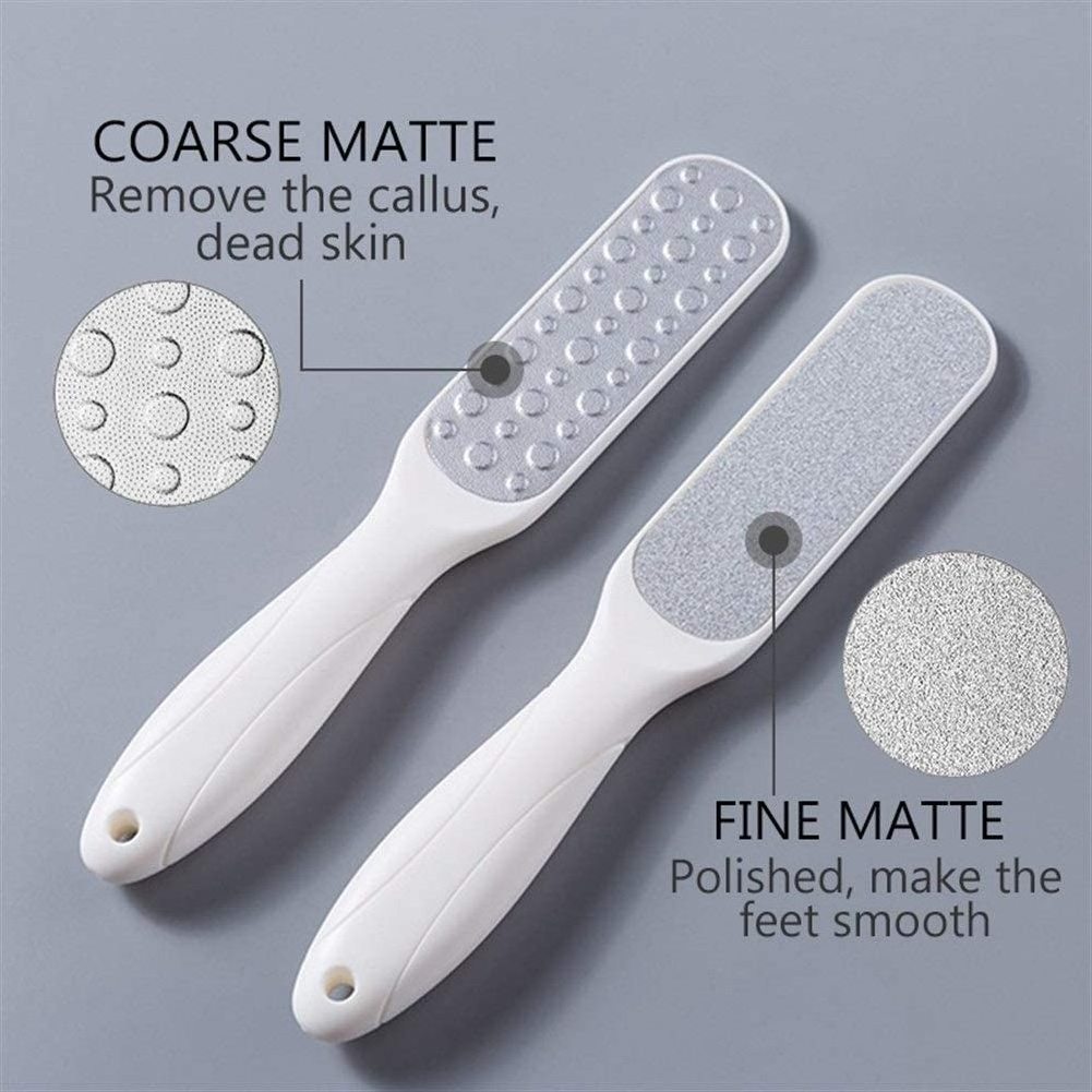 Professional Double Sided Stainless Steel Foot File Callus Remover Pedicure Rasp for Wet and Dry Feet