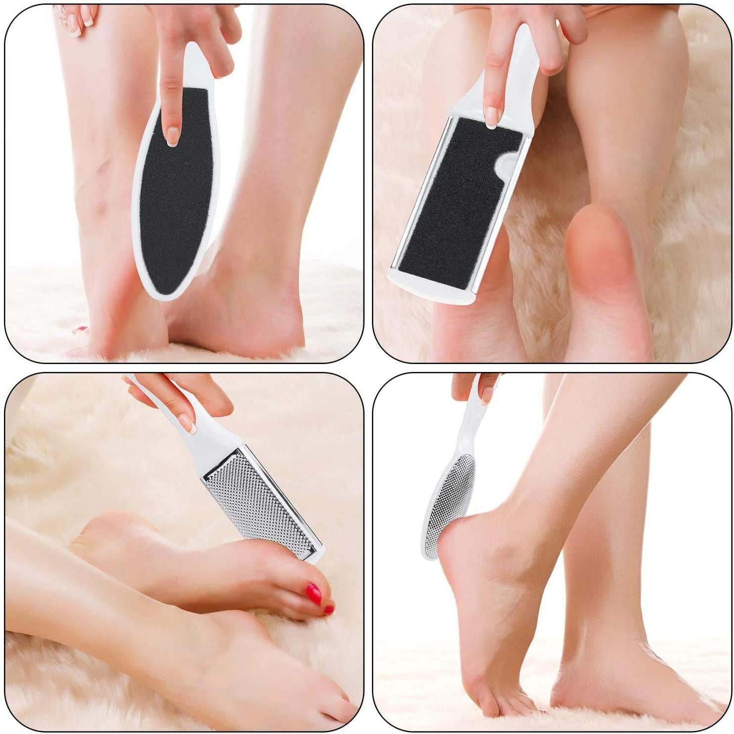 23pcs/set Pink stainless Steel Foot Care Kit foot file Callus Remover Professional Pedicure Tools Set Foot Rasp