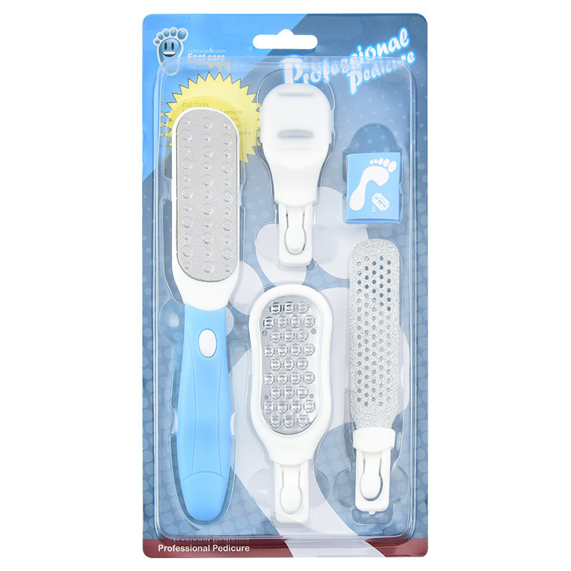 5-In-1 Detachable Stainless Steel Foot Rasp Pedicure File Scrubber Foot Shaver Callus Remover