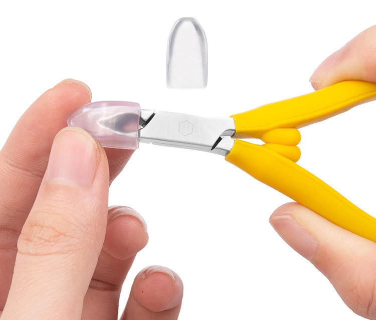 Colorful Soft Plastic Handle Stainless Steel Cuticle Trimmer Remover Nipper Cutter