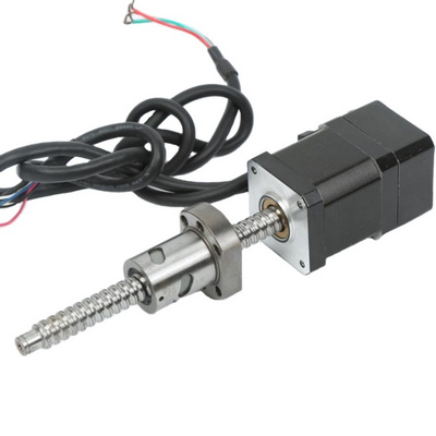 Integrated Closed Loop NEMA 17 Stepping Motor Linear Integrated Motorized Ball Screw 1204 Actuator Lifting Stepper Motor