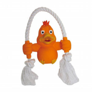 Free Sample Latex chicken with rope Medium Professional Environmentally Friendly Doy toys Wholesale Pet Supplies Dog Toy