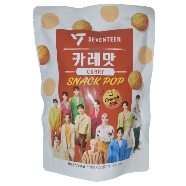 EXW Hy Seventeen Snack pop Curry flavor POP SNACK CARAT Seventeen Korea Korean Sugar Global Food Cold brew