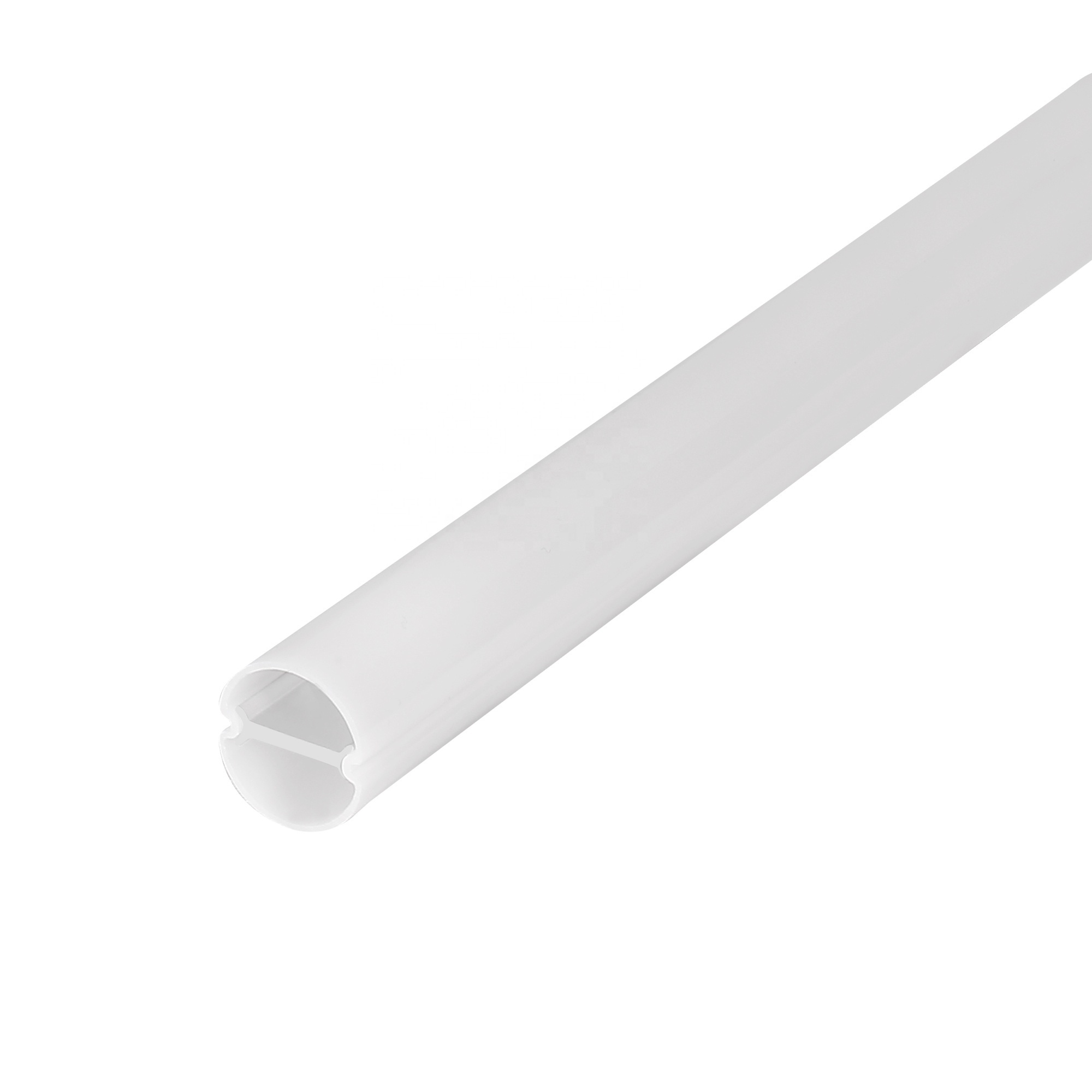 360 Degrees Beam Angle Aluminium Profiles LED Aluminum Profile With Round Shape Tube Diffuser for Led linear Light