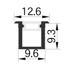 Newest Removable Recessed mount Led Profile Under Led Cabinet Light Shelf Closet Display Lighting For Kitchen