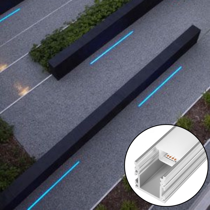 Outdoor Floor Lighting IP67 Led Waterproof Ground Recessed Aluminium Linear Underground Lighting