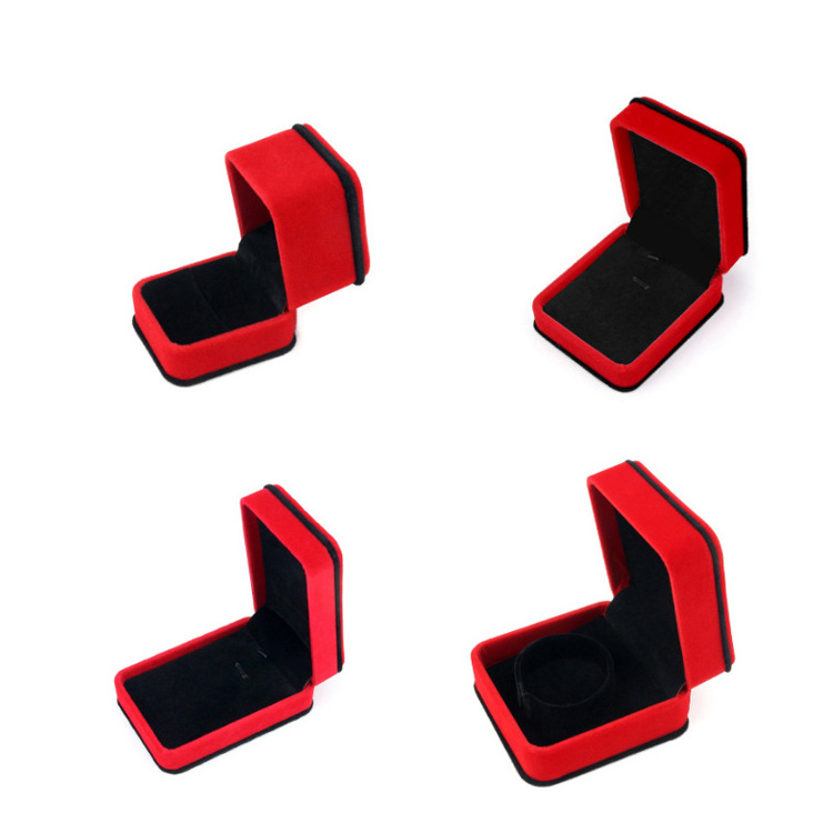 Fine Jewelry Sets Box Red Black Velvet Display Holders for Ring Earring Necklace Bracelet Bangle Jewellery Packing Gift Boxes