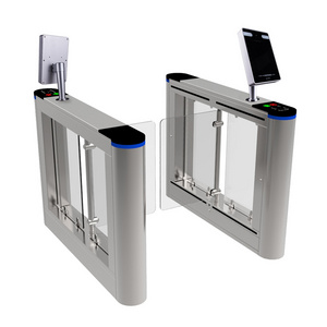 facial recognition biometric swing barrier turnstiles for pedestrian access control