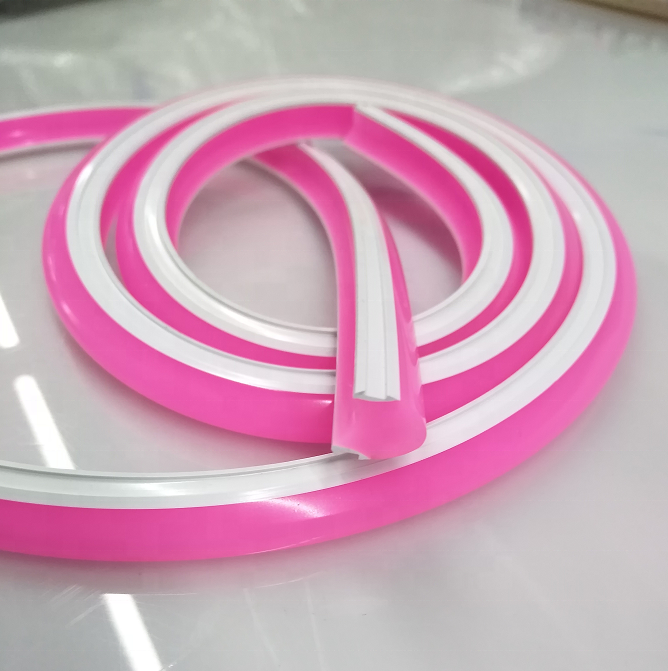 customized flex neon strip lights separation neon strip with S-shape led neon light