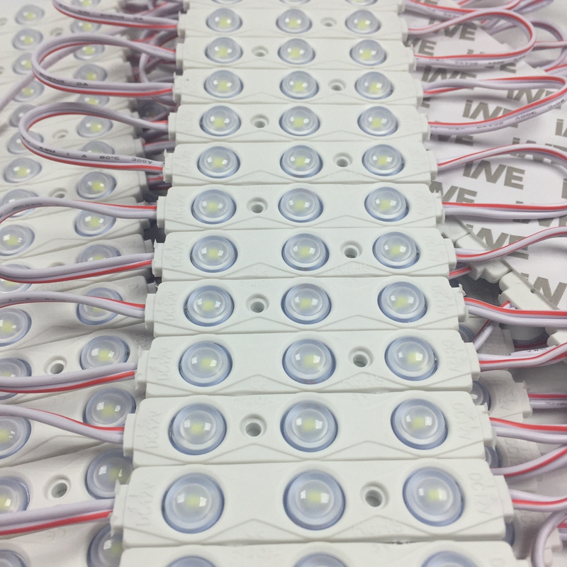 2835 3LED injection led module 12V with lens Waterproof IP67 1.5w LED Modules Lighting