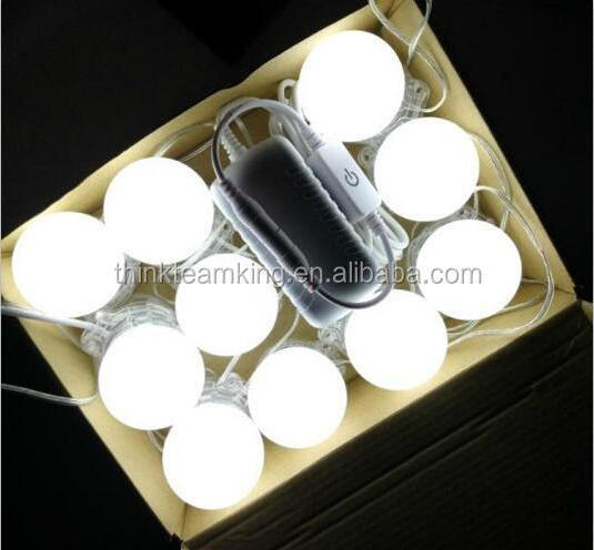 Hollywood Style 10 pack LED Lights Kit forVanity Mirror with Dimmable Light Bulbs