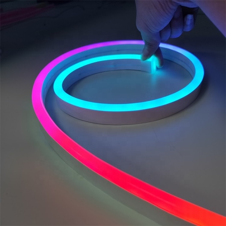 12V WS2811 WS2812B  Multicolor addressable rgb led neon rope flex light