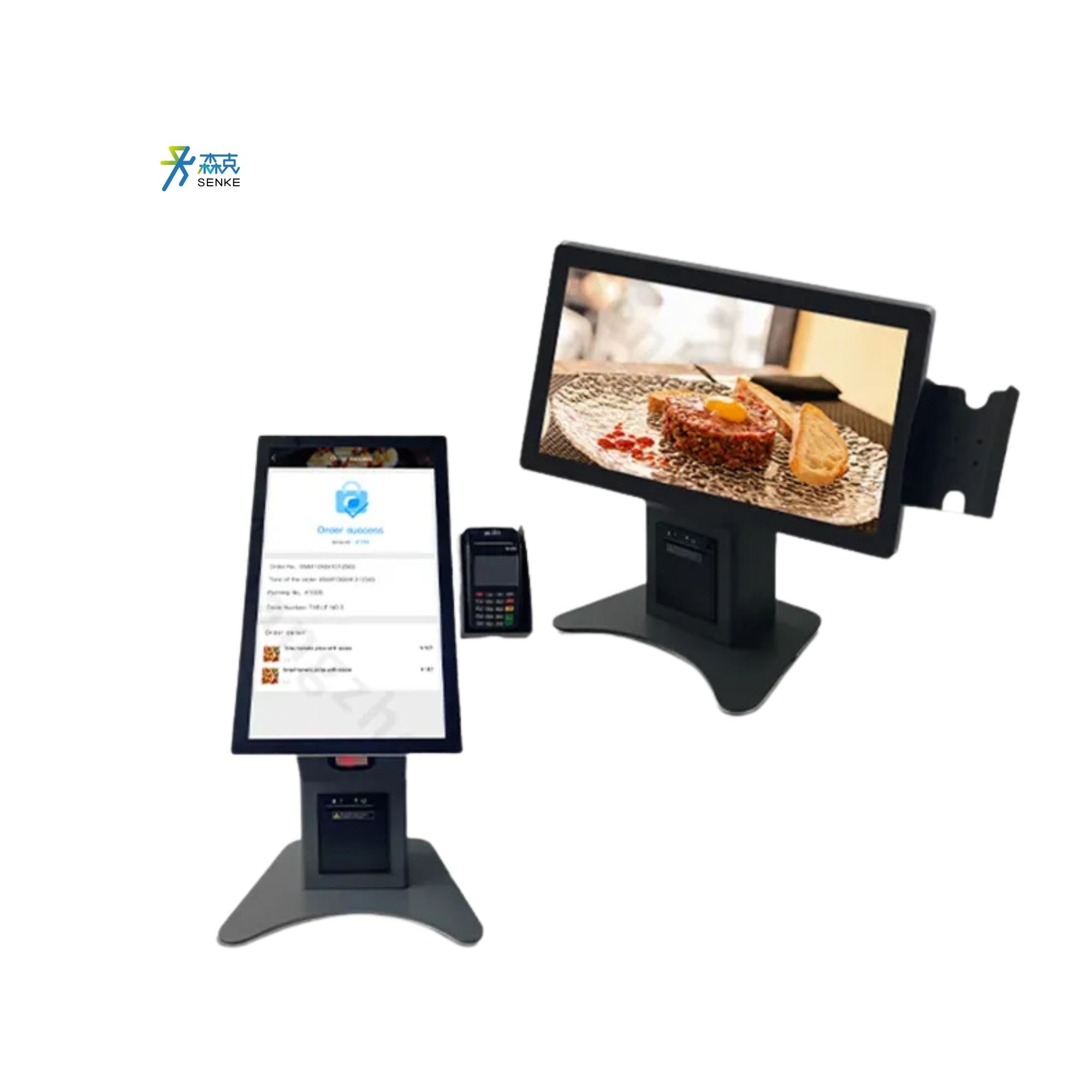 15.6 21.5 Inch Full HD LCD Screen Multitouch Self Service Ordering Kiosk Machine Self Service Ordering Kiosk